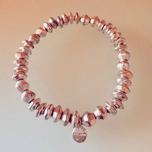 Silver Beaded Stella & Dot Stretch Bracelet